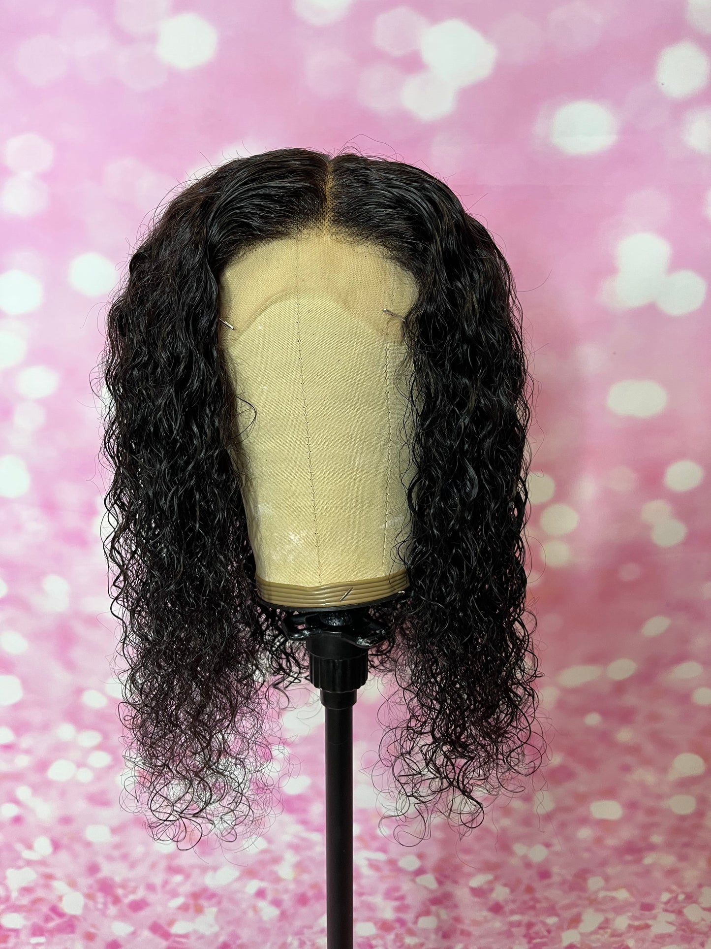 F- Lovely Luxxe Italian Curly Bob 5x5 Closure Wig/Unit